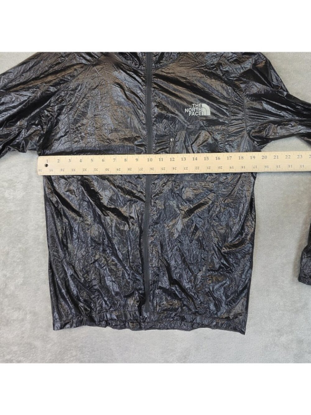 The North Face Summit Series Jacket Mens Small Black Hooded Windbreaker Nylon - Picture 10 of 12